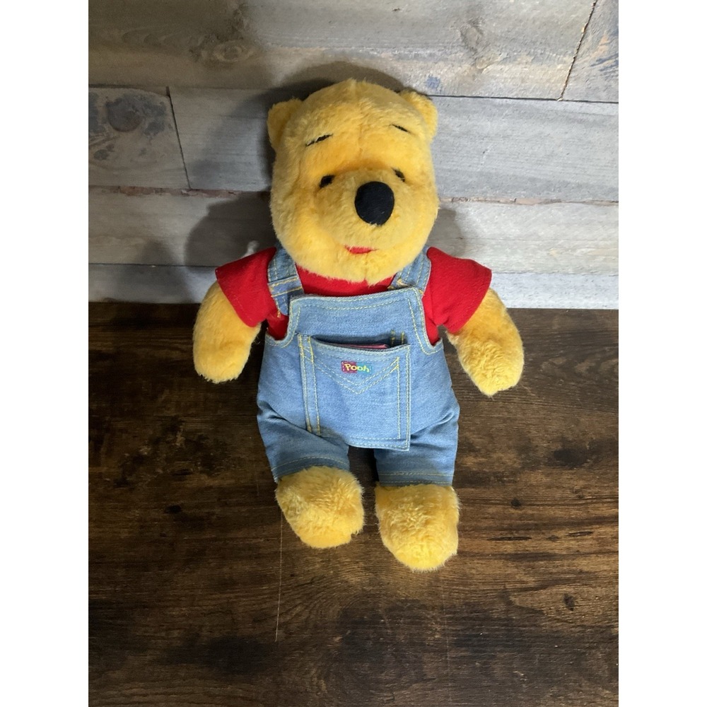 Disney Winnie The Pooh Vintage Picture Book Bear 13" Soft Plush
